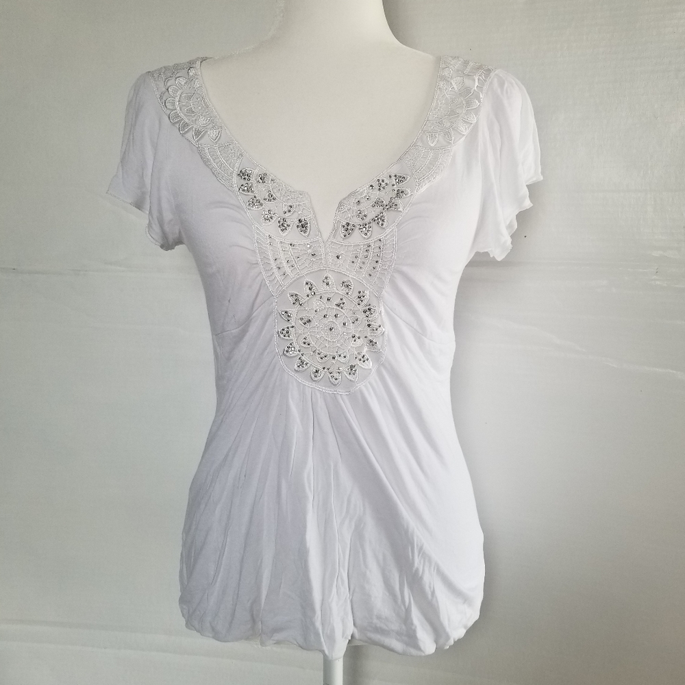 ONE WORLD "LIVE AND LET LIVE" WOMENS BLOUSE